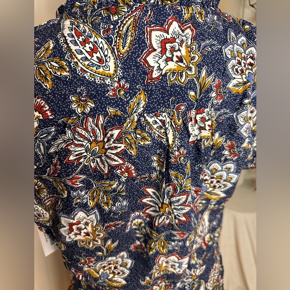 Velvet by Graham & Spencer Floral Mini Dress - Blue and Red - Picture 4 of 10